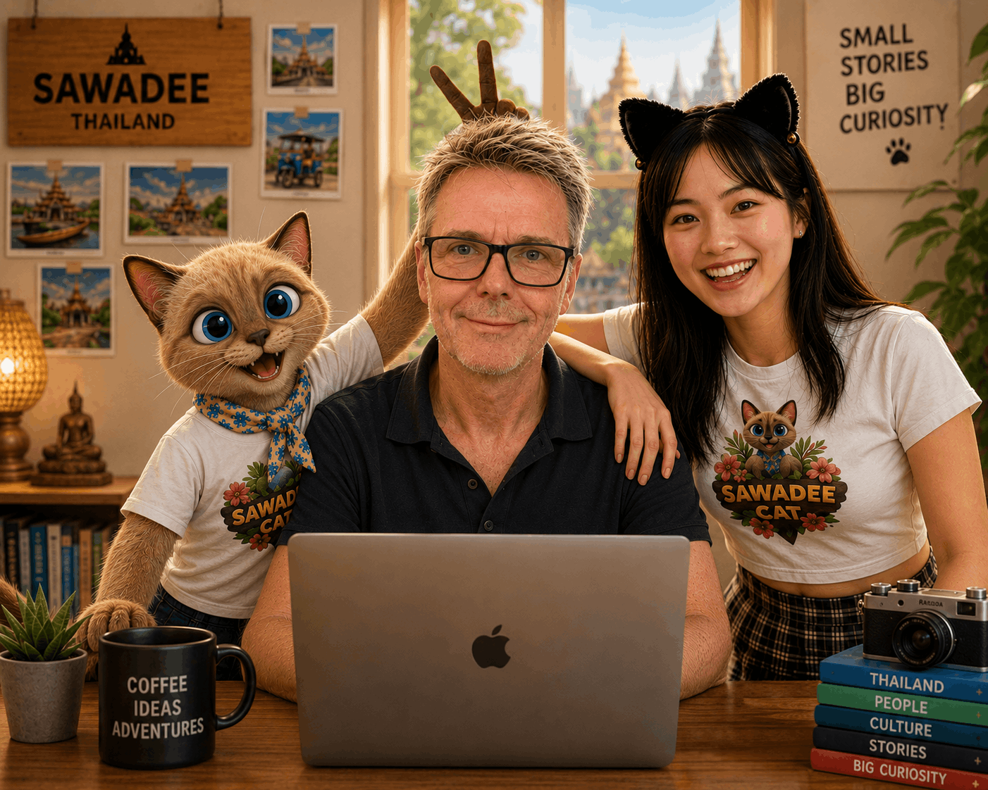Alain & Sawadee Cat
